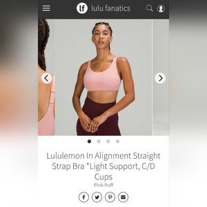 Lululemon bras size 6 C/D